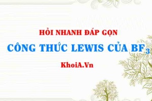 Công thức Lewis của BF3 (Boron trifluoride lewis structure)